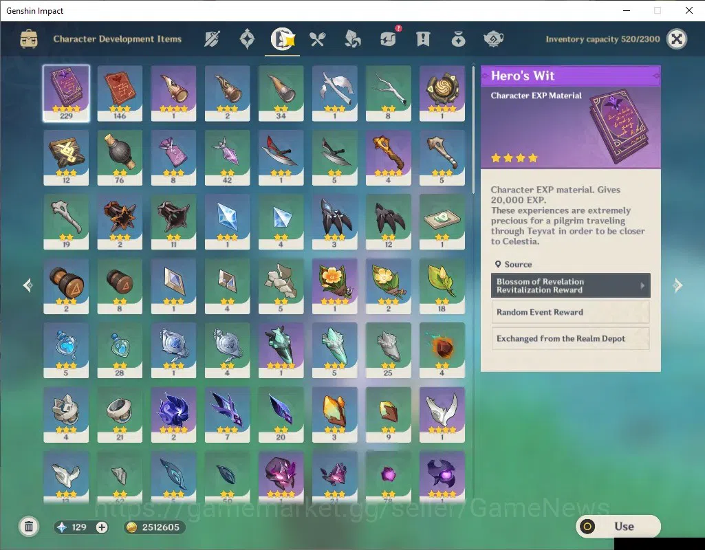 Genshin Impact Accounts Others ASIA|AR 51|Rate On|1 Limited + 3 (*5 Weapon)| Skirk |Amos' Bow,Aquila Favonia,Skyward 5