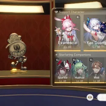 Honkai Star Rail Accounts Others ASIA|TL63|Evanescia E1, Yao Guang E1 LC, Bronya E1|8x other 5-star Char|Check