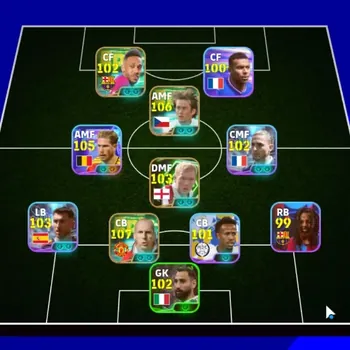 eFootball Accounts High-End Android|Power 3162|4 Epic Jaap Stam,Tomas Rosicky,Paul Scholes|7 Show Time Kevin De