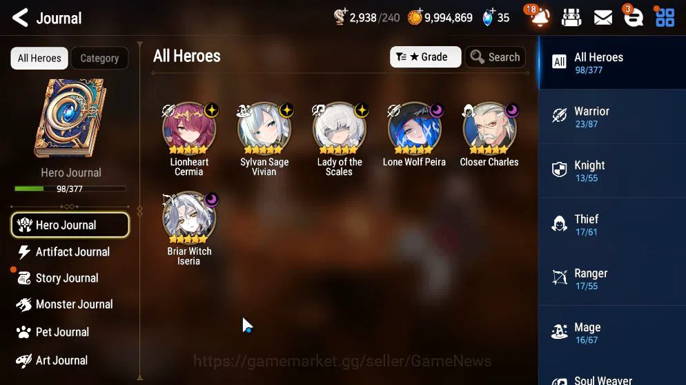 Epic Seven Accounts GLOBAL UNVERIF|6 ML(LOT Scales,LW Peira,SS Vivian, image 20