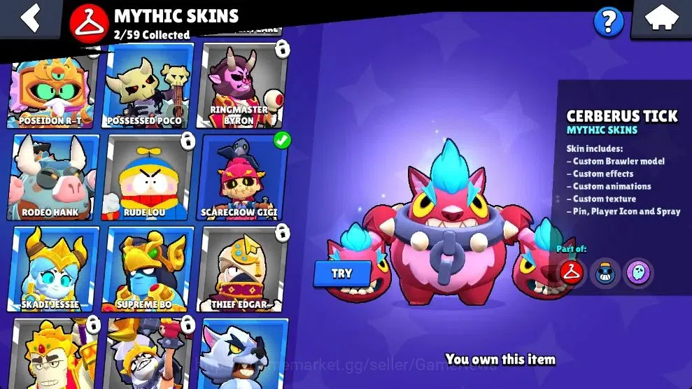 Brawl Stars Accounts 1780 Trophy|32 Brawlers 3 Max Lvl [Gigi,Colt,Rico] image 10