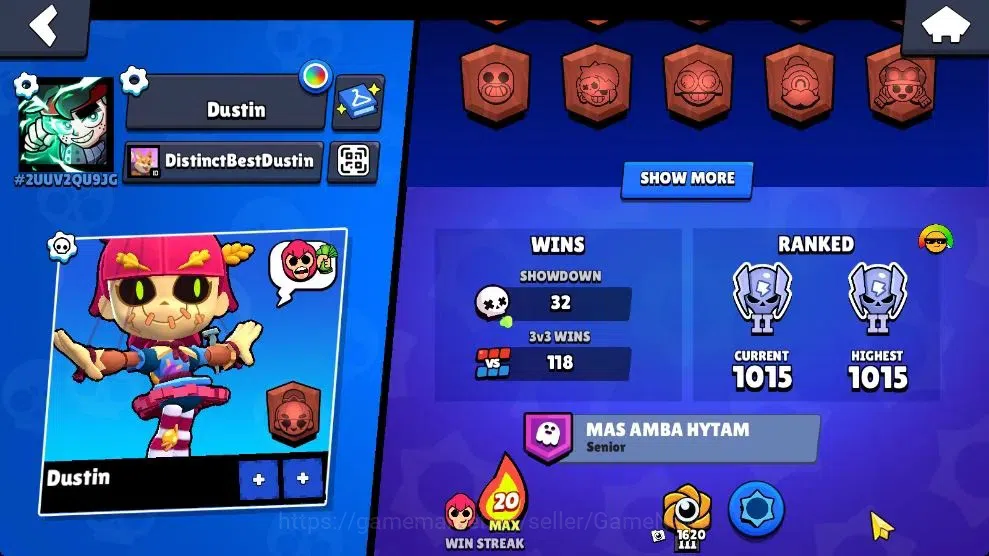 Brawl Stars Accounts 1780 Trophy|32 Brawlers 3 Max Lvl [Gigi,Colt,Rico] image 4