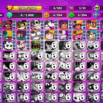 Brawl Stars Accounts 1780 Trophy|32 Brawlers 3 Max Lvl [Gigi,Colt,Rico] image 1