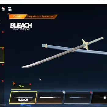 Blood Strike Accounts Collab Skin Asia|Melee LightBlade+Collab Bleach Melee Hyorinmaru,Uzi,M82 Zangetsu,Toshiro,7DS Ak47|8