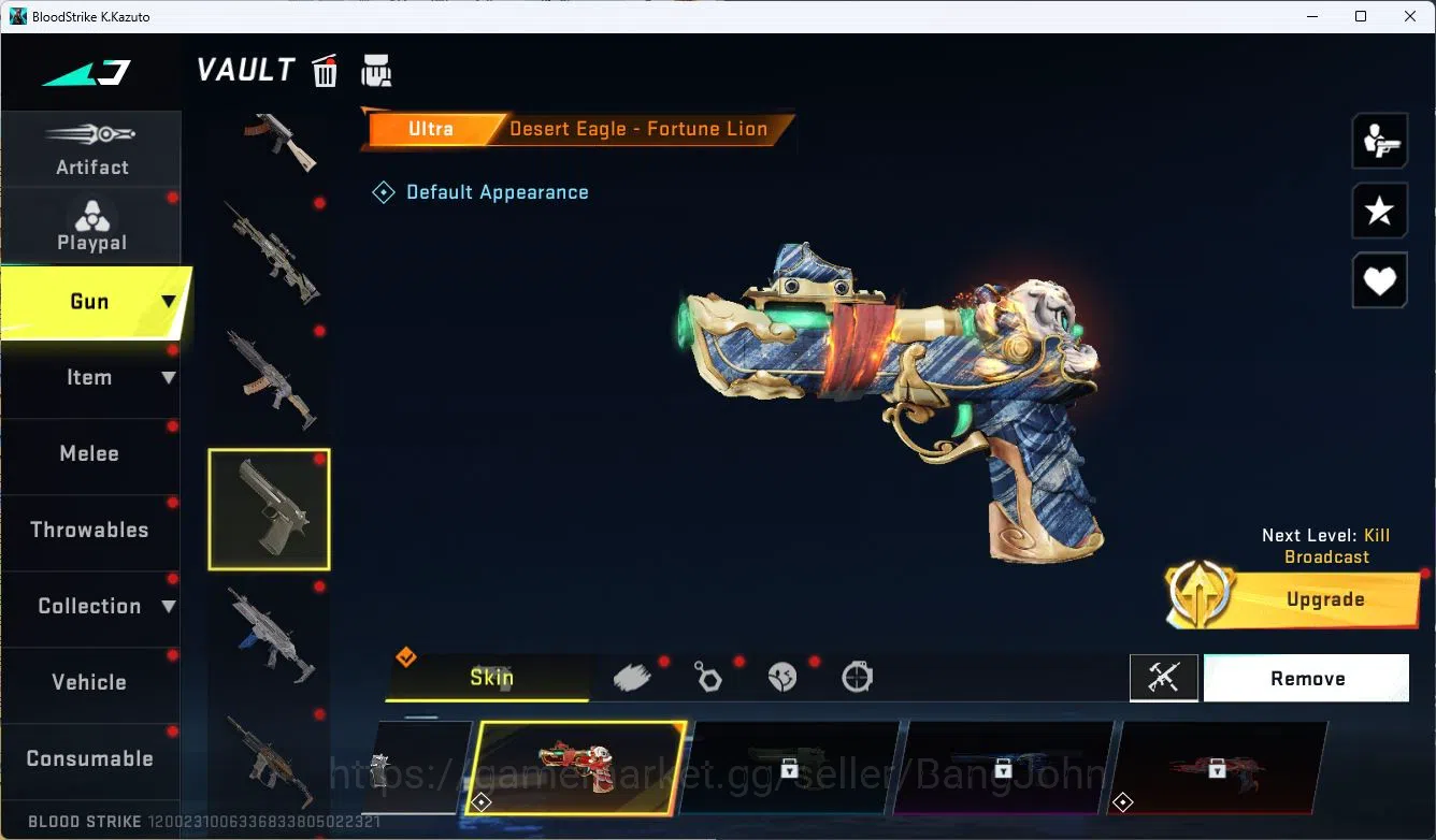 Blood Strike Accounts ASIA|COLLAB=QBZ95,MCX,|ULTRA=VECTOR,VSS,DESERT EAG image 9