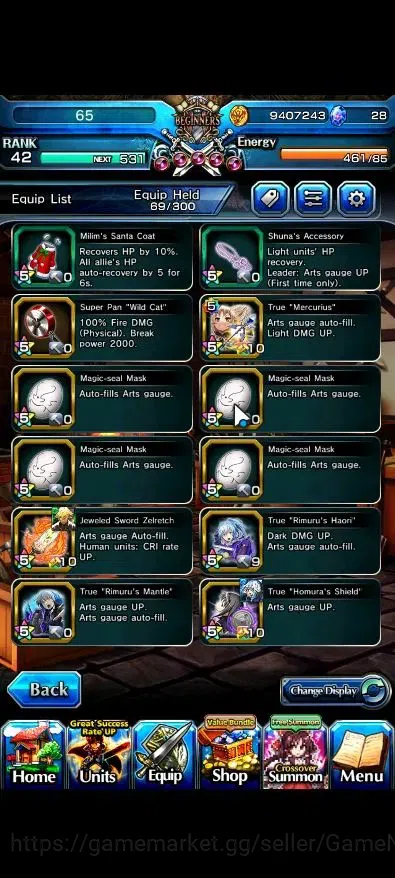 Grand Summoners Accounts Global|Rank 42|10 Ascend+2 TW|(Chloe,Liza)+TW,2x S image 12