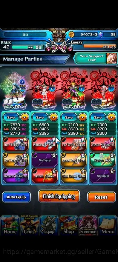 Grand Summoners Accounts Global|Rank 42|10 Ascend+2 TW|(Chloe,Liza)+TW,2x S image 3