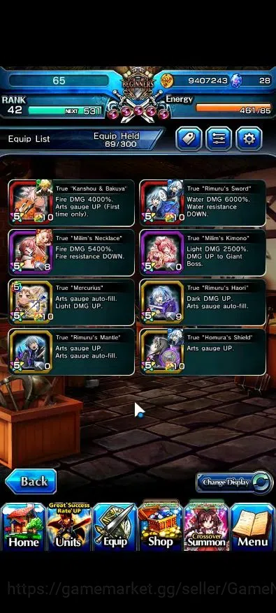 Grand Summoners Accounts Global|Rank 42|10 Ascend+2 TW|(Chloe,Liza)+TW,2x S image 5