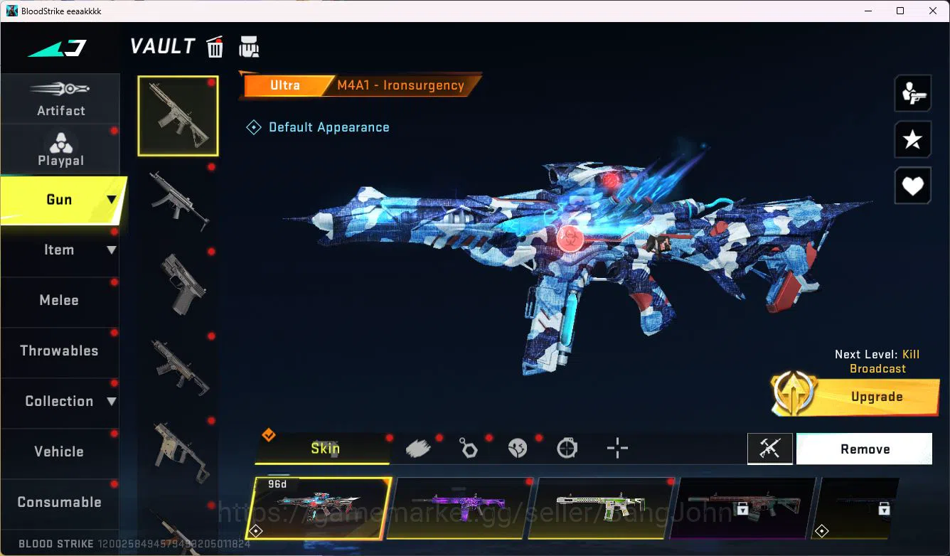 Blood Strike Accounts ASIA|COLLAB=UZI|LIMITED=ZANPAKUTO,RPK|ULTRA=QBZ95, image 12