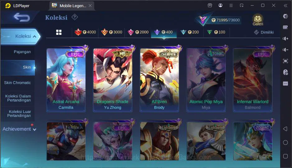 Mobile Legends: Bang Bang Accounts GLOBAL|Hero 130|Skin 297|Trf Roger,Prime Claude,Ko image 13