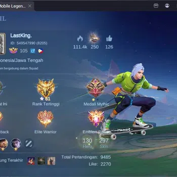 Mobile Legends: Bang Bang Collector GLOBAL|Hero 130|Skin 297|Trf Roger,Prime Claude,Ko image 1