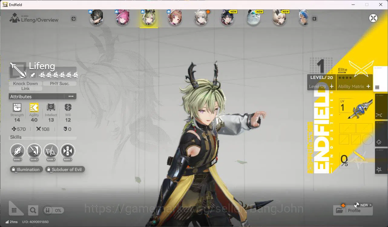 Arknights: Endfield Accounts ASIA | starter, Yvonne, lifeng, Ardelia, WP6s 2 | image 4