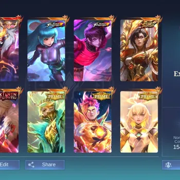 Mobile Legends: Bang Bang Accounts Rare Skin 455 Skin + Ex immortal 222 | Lancelot Kishin densetsu | Soul Vessel Benedetta