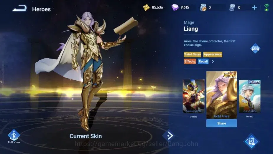 Honor of Kings Accounts Global | 112H 183S | 3 Saint [Seiya Mozi,Liang,Dha image 7