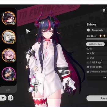 Neverness to Everness Accounts GLOBAL SEA|HL 31|TL 20| 8 S-Class 4 Limited [Shinku,Chaos,Iroi]+Sign Hotori|5 Glider Overcast