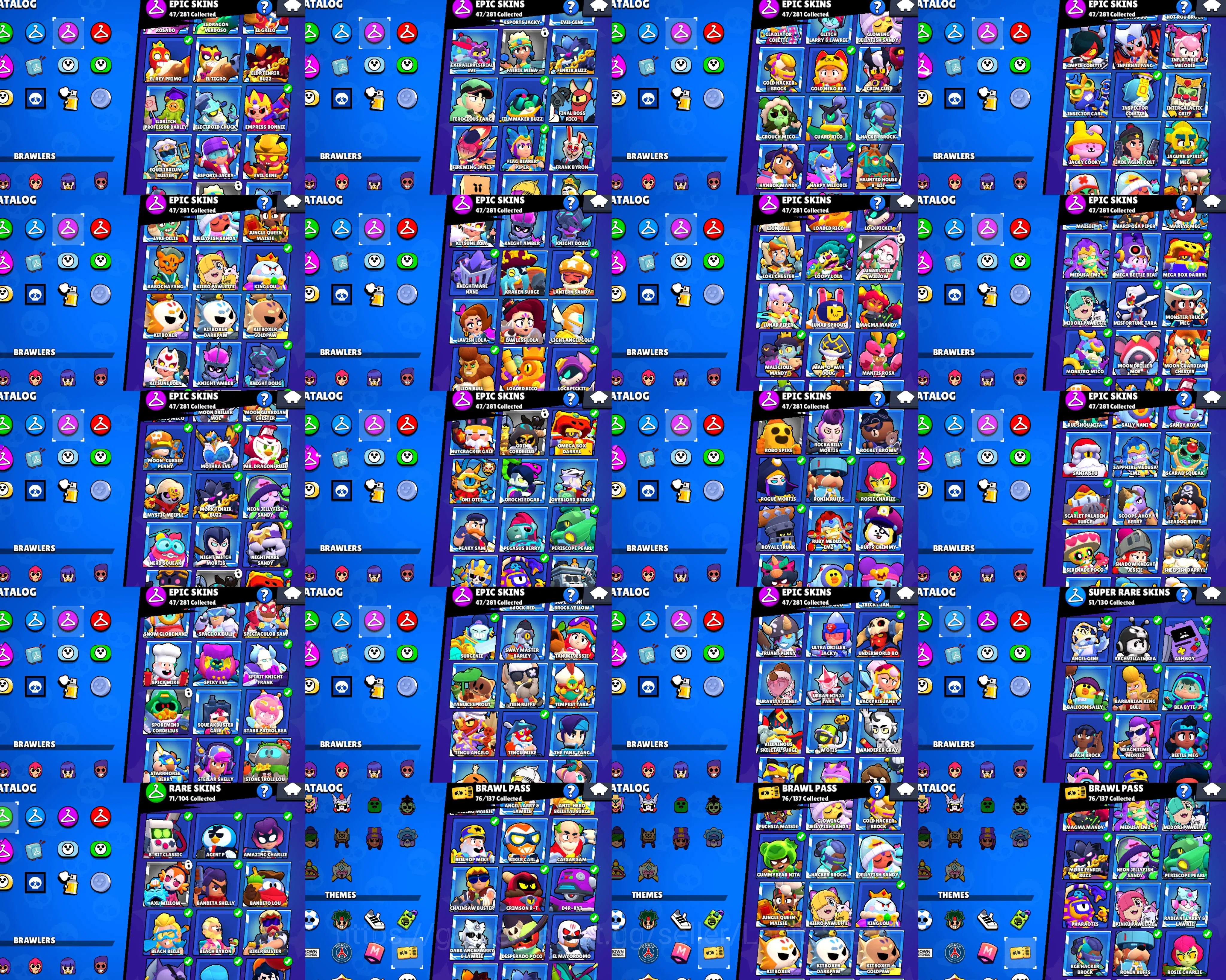 Brawl Stars Accounts 41100 TROPHY | 93 BRAWLERS | KING LOU | 3 MECHA MO image 6