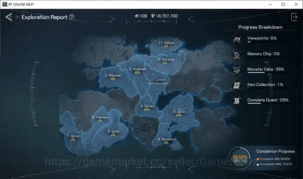 RF Online Next Accounts Starter Anka 1 | Lvl 48 | 109 Diamond + 26k CP + 1 image 13