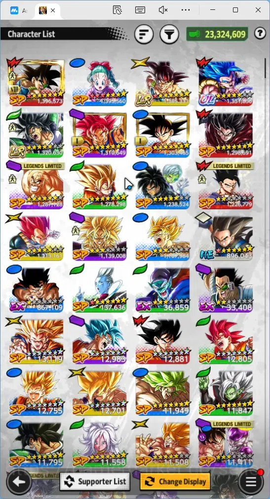 Dragon Ball Legends Accounts Global|Lvl 151|23.3M Total Power| 29K CC| 2 LR| 2  image 13