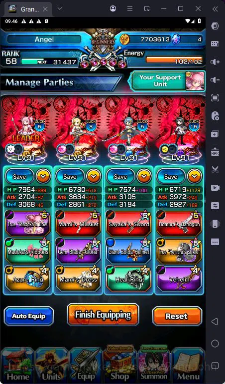Grand Summoners Accounts [GLOBAL] Rank 58 | 5 Ascend | Kyoko Sakura | Sayak image 2