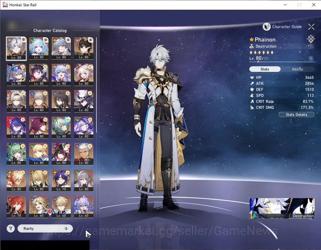 Honkai Star Rail Accounts Asia|TL70|2 PremTeam|22 Limited|[Phainon,Sunday,Bl image 4