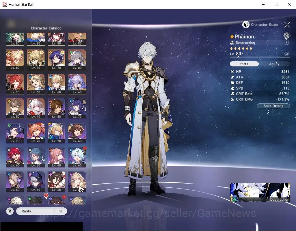 Honkai Star Rail Accounts Asia|TL70|2 PremTeam|22 Limited|[Phainon,Sunday,Bl image 5
