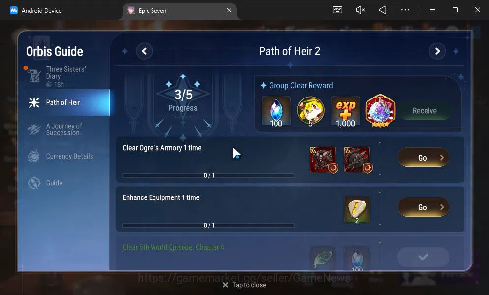 Epic Seven Accounts GLOBAL UNVERIF|New Era|5 ML(DK Sharun,BYSHwayoung, image 10