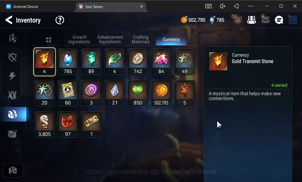 Epic Seven Accounts GLOBAL UNVERIF|New Era|5 ML(DK Sharun,BYSHwayoung, image 3