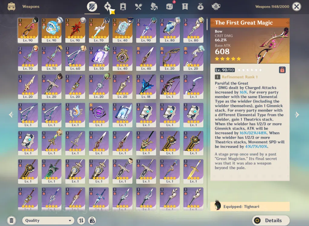 Genshin Impact Accounts ASIA|AR56|5Limited+5(*5Weapon)|ArlecchinoC1+sign,W image 13