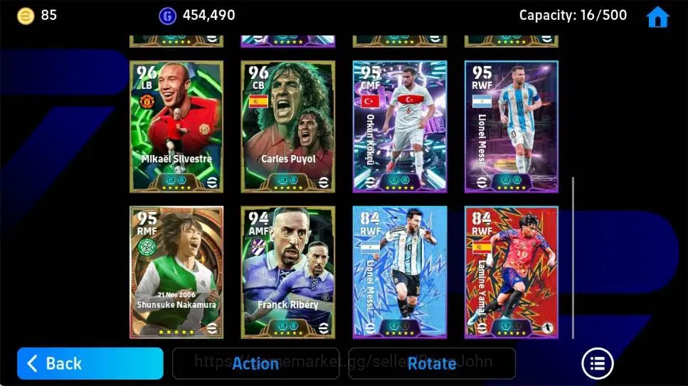 eFootball Accounts Legends & Iconic Players Mobile|PW 3163|K.Kvaratskhella BigT,Patrick Vieira Epic,Paolo Maldini 4