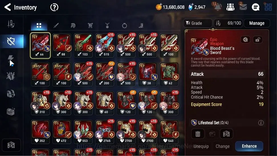 Epic Seven Accounts GLOBAL|UnVerif|3 ML(T Eidolon Kayron,D King Sharun image 17
