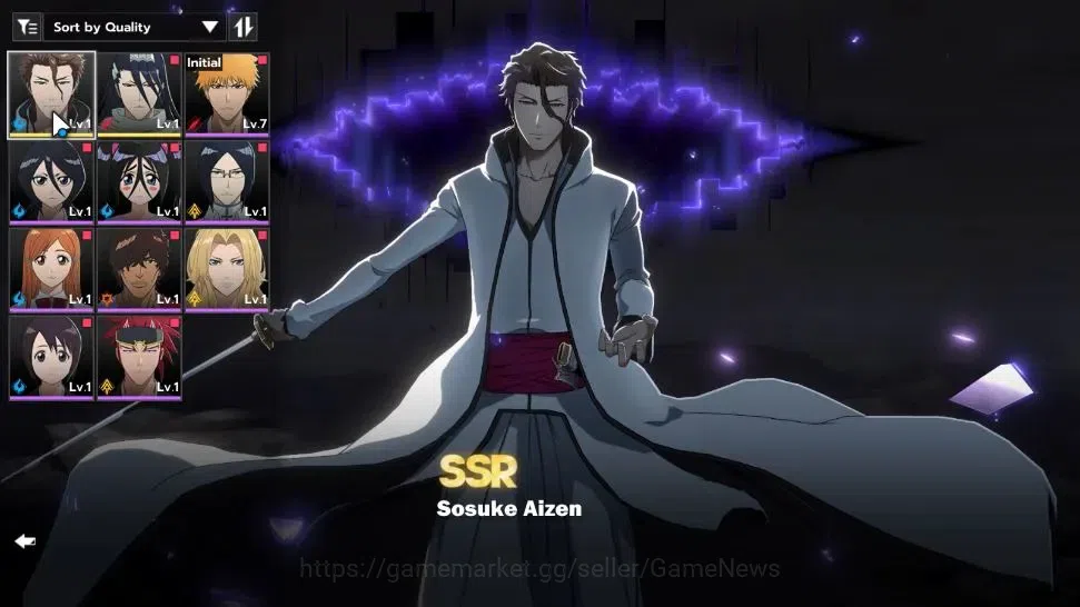 BLEACH: Soul Resonance Accounts A PLUS EU |Fresh Starter LV 3|2 SSR Sosuke Aizen, image 1