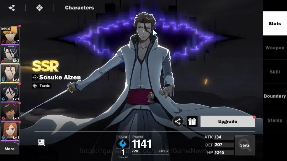 BLEACH: Soul Resonance Accounts A PLUS EU |Fresh Starter LV 3|2 SSR Sosuke Aizen, image 2
