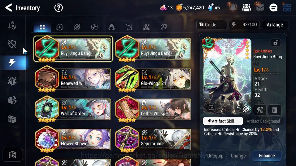 Epic Seven Accounts GLOBAL Unverif|New Era|2 ML (LOTScales,ALaika)+Set image 7