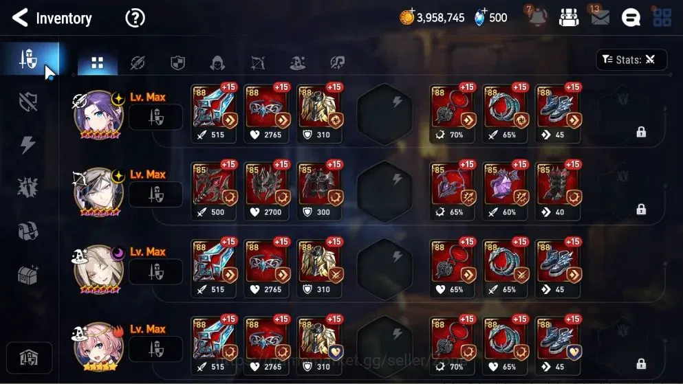 Epic Seven Accounts GLOBAL Unverif|New Era|2 ML(Har setti,Commander Pa image 9