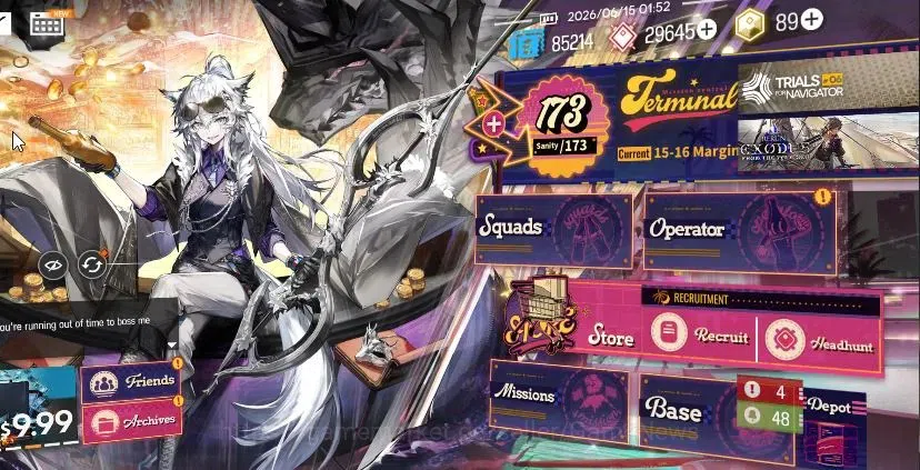 Arknights Accounts Lv 75|195 OP 28 Skin|29,6K Oru|9 Limited+Collab AV image 1