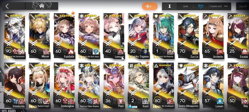Arknights Accounts Lv 75|195 OP 28 Skin|29,6K Oru|9 Limited+Collab AV image 8