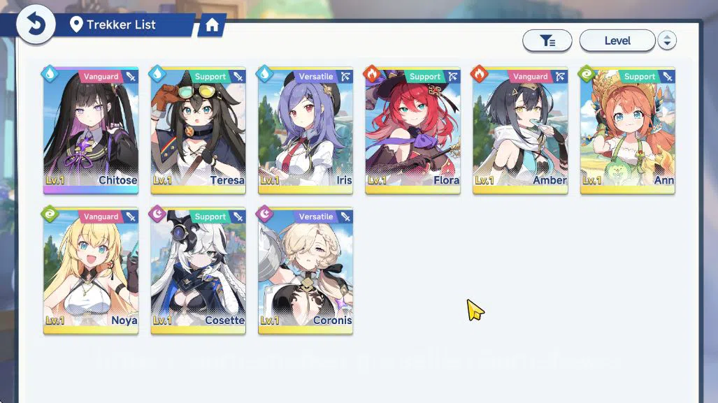 Stella Sora Accounts GLOBAL Lv 1 | Fresh Starter | 1SSR 1 Limit ( Chitose ) + 8SR | 4 SR Disc | Beginner ON | Yostar | Check