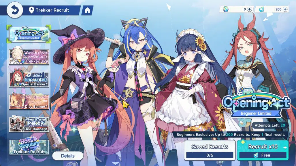 Stella Sora Accounts GLOBAL Lv 1 | Fresh Starter | 1SSR 1 Limit ( Chitose ) + 8SR | 4 SR Disc | Beginner ON | Yostar | Check 3