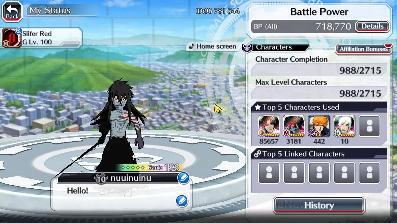 Bleach: Brave Souls Accounts Mid-Tier GBL 51K Orb|SoulRaper(Shunsui,Jushiro),Duo Crescent,Fierce Halibel,Toshiro,Gin,TYBW24 4