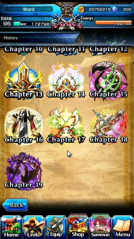 Grand Summoners Accounts End-Game Global|Rank 96|19 Ascend 8 10