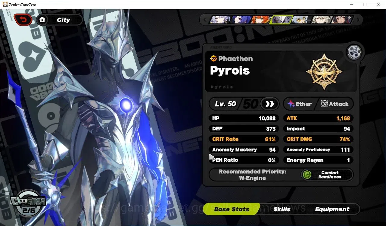 Zenless Zone Zero Accounts Starter ASIA|IK 51|4 Limited(PyroisM2)+Sign,Velina,Promei,Orphie&Magnus|3 10