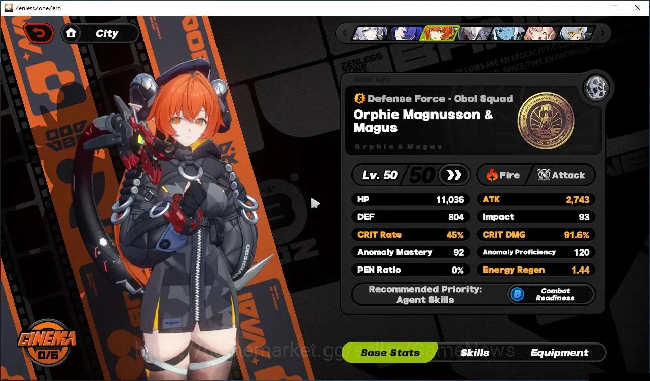 Zenless Zone Zero Accounts Starter ASIA|IK 51|4 Limited(PyroisM2)+Sign,Velina,Promei,Orphie&Magnus|3 14