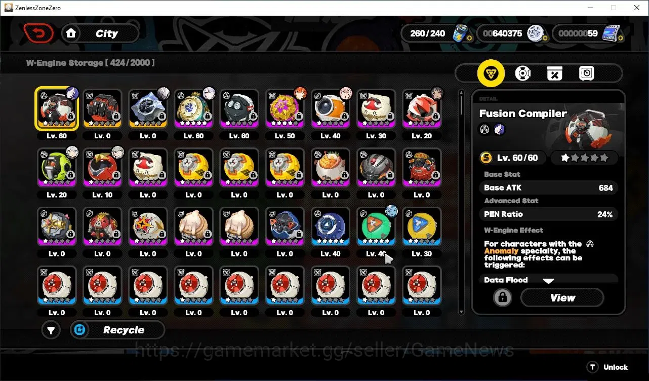 Zenless Zone Zero Accounts Starter ASIA|IK 51|4 Limited(PyroisM2)+Sign,Velina,Promei,Orphie&Magnus|3 15
