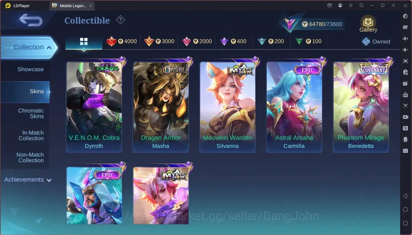 Mobile Legends: Bang Bang Accounts Global |Hero 131| Skin 248|Renowned| Naruto suyou| image 10