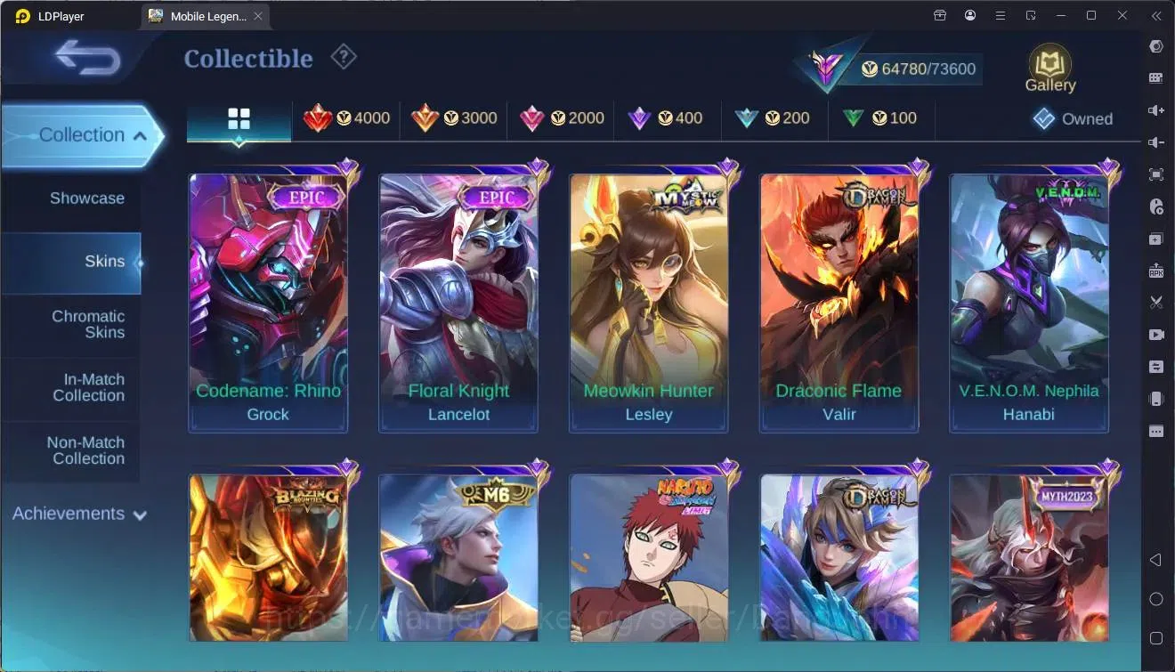 Mobile Legends: Bang Bang Accounts Global |Hero 131| Skin 248|Renowned| Naruto suyou| image 13