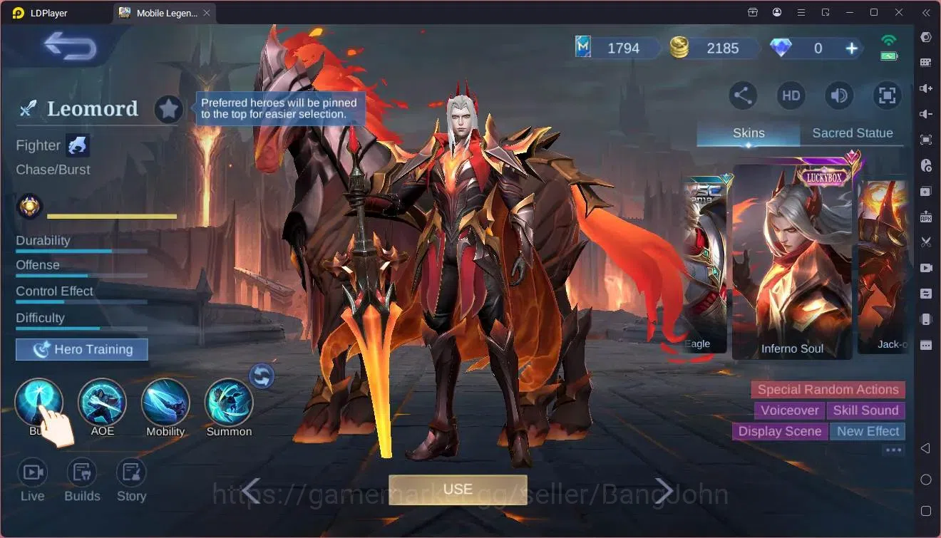 Mobile Legends: Bang Bang Accounts Global |Hero 131| Skin 248|Renowned| Naruto suyou| image 3