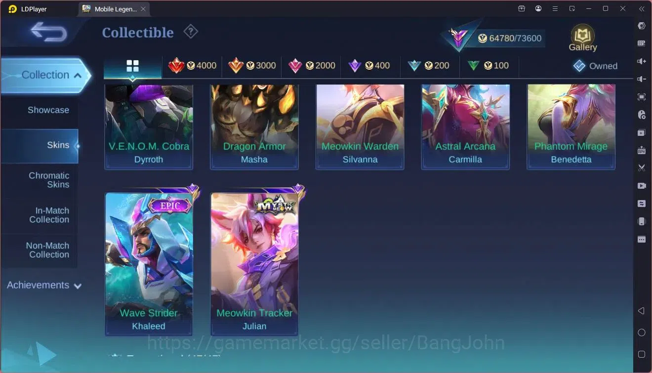 Mobile Legends: Bang Bang Accounts Global |Hero 131| Skin 248|Renowned| Naruto suyou| image 9