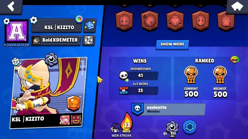 Brawl Stars Accounts 1159 Trophy|17 Brawlers 1 Max Lv [Nita]|1 Mythic [ image 3