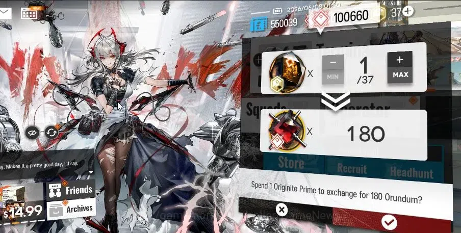 Arknights Accounts Lv 48| 93 OP+5 Skin | 100K Orundum 37 Originium |  image 2