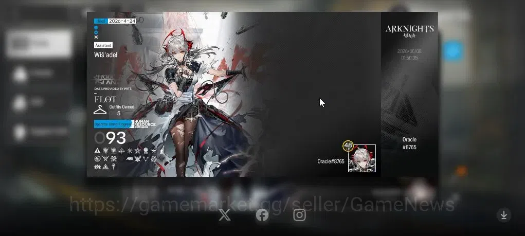Arknights Accounts Lv 48| 93 OP+5 Skin | 100K Orundum 37 Originium |  image 3